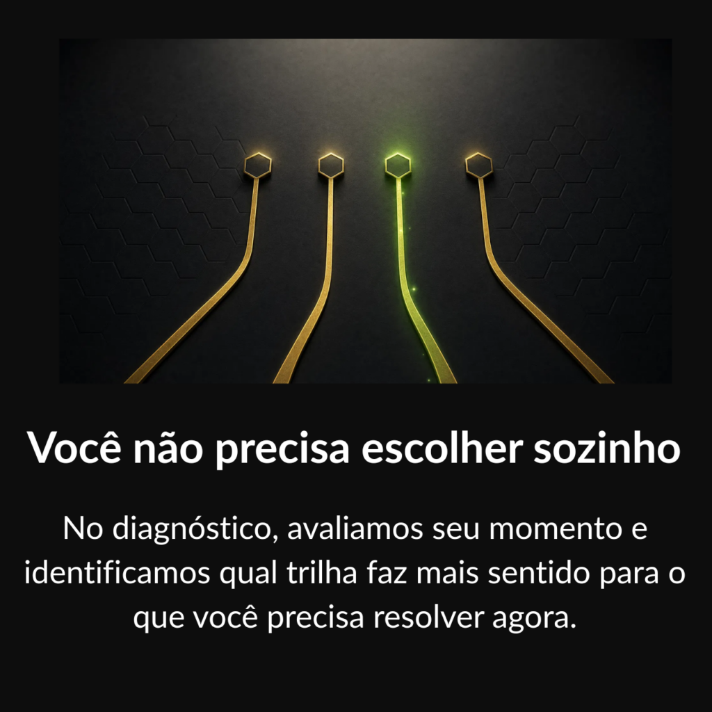Voce nao precisa escolher sozinho